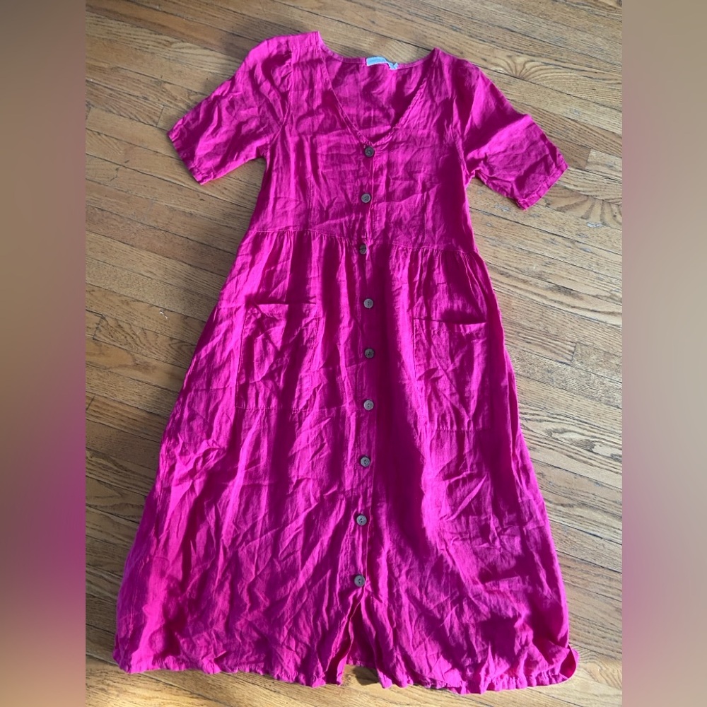 Martina Innocenti 100% LINEN MADE IN ITALY  Dress